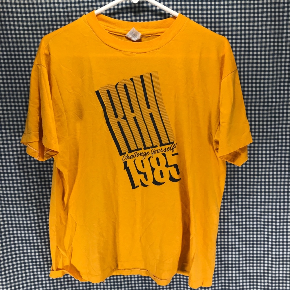 Vintage 1985 Rahi Challenge Yourself T-Shirt Men’s